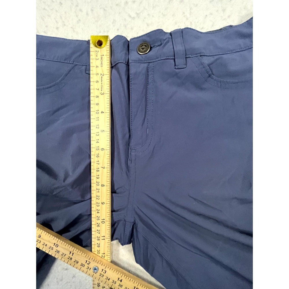 Patagonia Worn Wear Skyline Traveler Pants Womens 8 Blue Slim Fit Sun Protection - Picture 14 of 16
